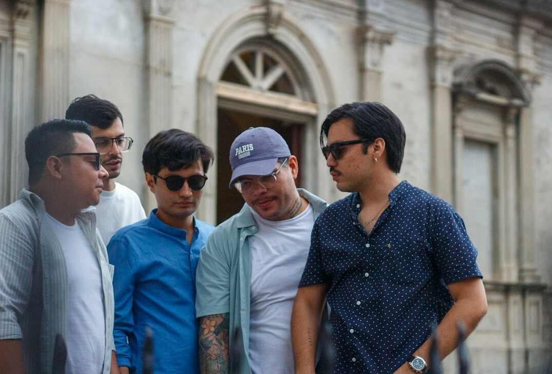 group of friends talking