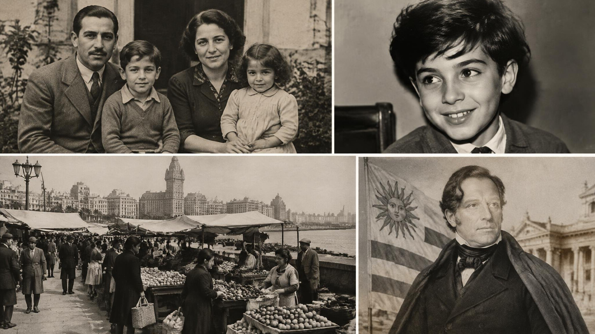 vintage uruguay family photo